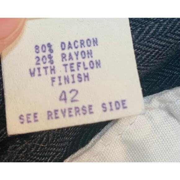 Circle S Western Pants Mens Size 42 W41 L37 Unhemmed Gray Blue Pockets Texture - Picture 9 of 12